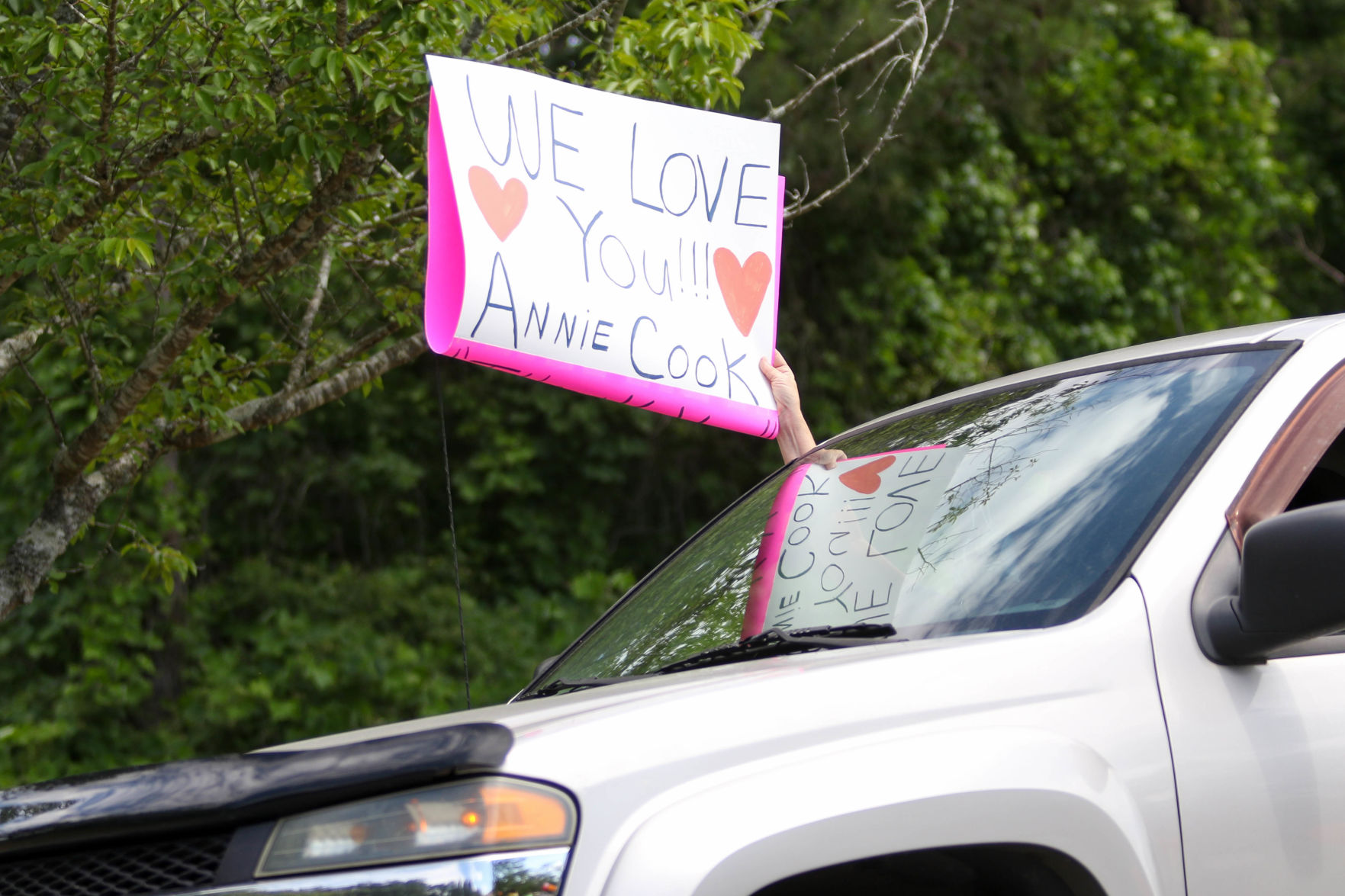 Car parade for Oak Park Nursing Home and Independent Living Community residents